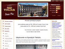 Tablet Screenshot of hoteltoliar.sk